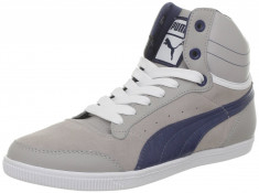 38_Adidasi unisex inalti PUMA_adidasi dama_piele naturala_gri_in cutie foto