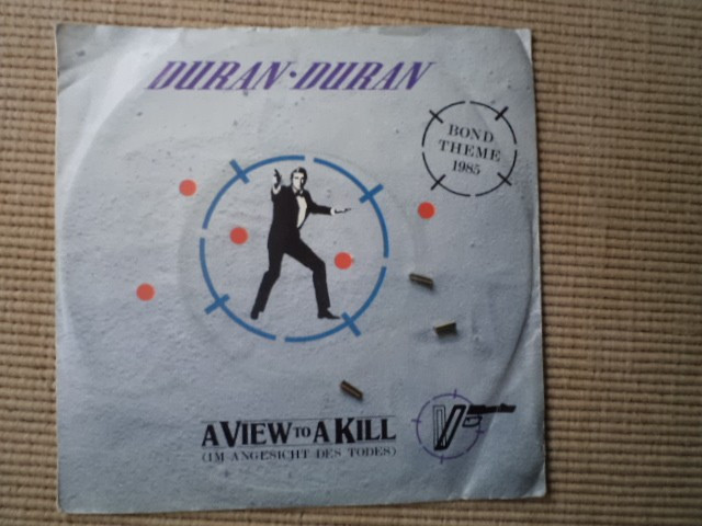 duran duran a view to a kill single disc 7&quot; vinyl hit 1985 bond movie muzica pop