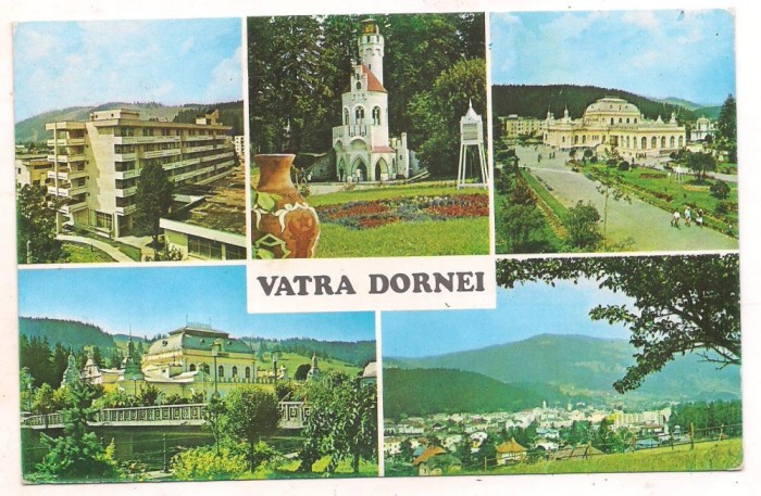 #carte postala(ilustrata)-VATRA DORNEI-Colaj