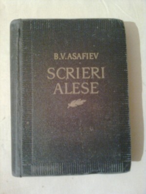 SCRIERI ALESE ~ B.V. ASAFIEV foto