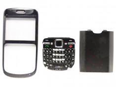 Carcasa cu Tastatura Nokia C3 Neagra foto