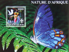 BENIN 2006 - NATURA AFRICA, 1 S/S NEOBLITERATA, POSTA PRIVATA - PP 270 foto