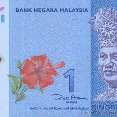 MALAEZIA █ bancnota █ 1 Ringgit █ 2011 █ P-51a █ POLYMER █ UNC █ necirculata