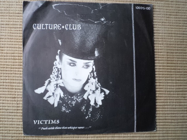 Culture Club Victims 1983 disc single 7&quot; vinyl muzica synth pop soul virgin VG+