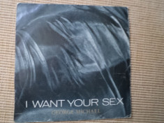 george michael i Want Your Sex muzica pop disc single 7&amp;quot; vinyl 1987 editie vest foto