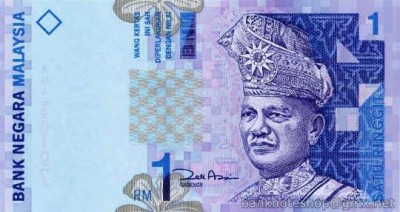 MALAEZIA █ bancnota █ 1 Ringgit █ 2000 █ P-39a █ UNC █ necirculata foto