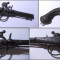 pistol miniatural de colectie, vechi, 12cm