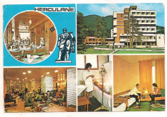 #carte postala(ilustrata)-HERCULANE-Complexul sanatorial al sindicatelor foto