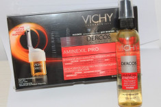 Vichy Dercos Aminexil Pro 18 fiole impotriva caderii parului la barbati + spray tratament impotriva caderii parului foto