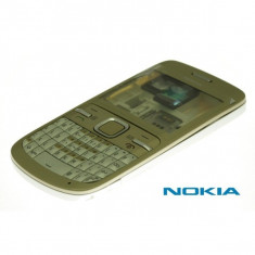 Carcasa rama fata cu geam tastatura taste mijloc miez corp capac spate capac baterie capac acumulator Nokia C3 C3-00 Originala Original NOUA NOU foto