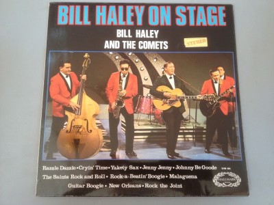 BILL HALEY &amp;amp; THE COMETS - ON STAGE (1974/ENGLAND/PICKWICK) - DISC VINIL/PICK-UP foto