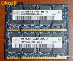 Memorii Laptop SODIMM DDR2 2GB PC2-6400S 800Mhz + GARANTIE 6 LUNI foto