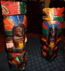 Statuete lemn din Peru foto