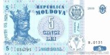 Bancnota Moldova 5 Lei 2009 P-9e UNC, Ne流通 (necirculata) | Numismatica