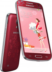 Samsung I9195 Galaxy S4 mini White/Red La Fleur = 949ron = SIGILATE foto