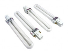 4 x neon pentru lampa uv de manichiura, lampa pentru unghii false ce usuca gel, cod UV-9W-L , neoane UV foto