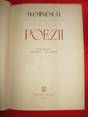 EMINESCU , Poezii, anul 1950, VOLUM OMAGIAL 100 ani, planse PERAHIM , ilustratii SIEGFRIED foto