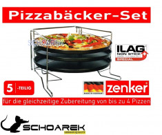Set preparat pizza 4 buc | Zenker - made in Germany | produs de calitate superioara foto