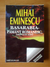 j Mihai Eminescu - Basarabia, pamant romanesc, samavolnic rapit foto