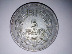 5 franci Franta 1947 foto