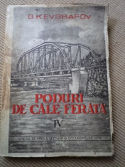 Poduri de cale ferata vol IV Evgrafov 1951 RPR diverse lucrari la poduri planse foto