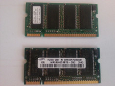 MEMORIE LAPTOP 512MB DDR1 PC2700 1X512MB SAMSUNG ELPIDA PERFECT FUNCTIONALA foto