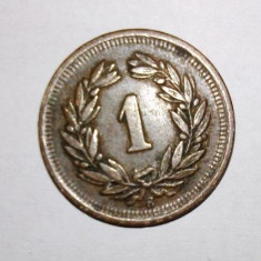 1 rappen 1908 - B Elvetia