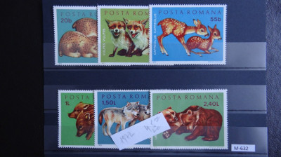 M632 pui de animale-1972 -timbre nestampilate-guma originala foto