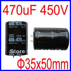 450V 470uF Radial Aluminum Electrolytic Capacitor Capacitors 105 Degrees foto