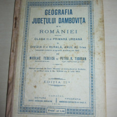 GEOGRAFIA JUDETULUI DAMBOVITA, 1914 // BOGAT ILUSTRATA