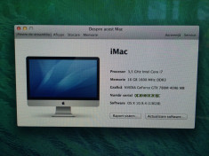 iMac 27&amp;#039;&amp;#039; Model 2014 !!! 3.5GHz+TB i7 QUAD CORE - 16GB RAM !!! 1TB HDD !!! nVidia GTX 780M !! CONFIGURAT LA COMANDA !! GARANTIE !! CEL MAI MIC PRET !! foto