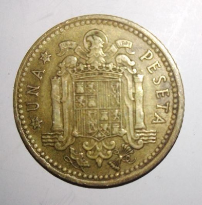 1 Una peseta 1966 - Spania foto