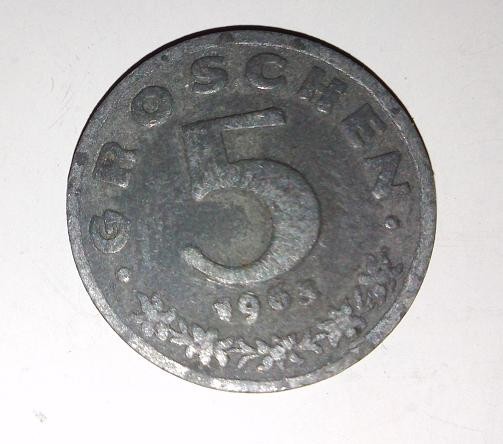 5 Groschen 1963 - Austria