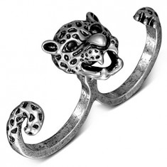 Tiger Ring Inel Fashion Dublu INF-021 foto