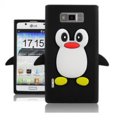 husa protectie LG Optimus L7 p700 roz silicon + folie protectie ecran foto