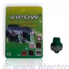 BEC AUTO 12V B8.5D-1LED VERDE BLISTER 2BUC foto