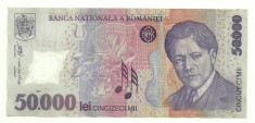 ROMANIA 50000 50.000 LEI 2001 POLYMER P-113a XF [1] foto