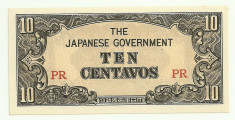 FILIPINE OCUPATIE JAPONEZA JAPONIA 10 CENTAVOS UNC P-104a [1] foto