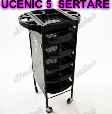 Ucenic coafor 5 sertare Ucenic profesional coafor ,suport mare feon,suport perii Dotari saloane Mobilier salon Coafura Frizerie foto