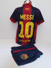 ECHIPAMENTE SPORTIVE COPII FC. BARCELONA MESSI COMPLEU FOTBAL model nou 2015 foto