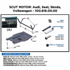 Scut motor metalic Audi A3, Seat Leon/ Toledo, Skoda Octavia 1, Vw Bora Golf 4 foto