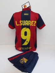 ECHIPAMENTE SPORTIVE COPII FC. BARCELONA SUAREZ COMPLEU FOTBAL model nou 2015 foto