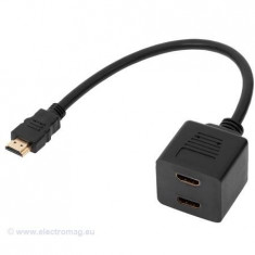 ADAPTOR HDMI TATA - 2 HDMI MAMA 30CM foto