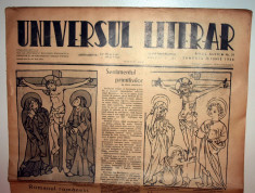 ZIAR VECHI - UNIVERSUL LITERAR - SAPTAMANAL - 25 IUNIE 1938 foto