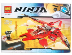 Joc de construit pentru baieti tip LEGO NinjaGO Rebooted, Bela 10219 Kai Fighter, 195 piese, 2 minifigurine, Kai General Kryptor, 100% compatibil, NOU foto