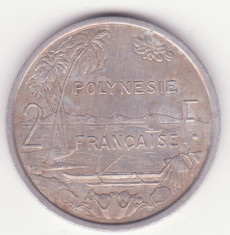 (M166) MONEDA POLYNESIA - 2 FRANCS 2004 foto