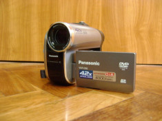 Camera de filmat PANASONIC cu mini dvd+husa+2 mini dvd- uri foto
