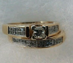 inel diamante naturale 1.5 ct diamante ... aur 14 k absolut superb..SUA foto