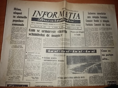 ziarul informatia bucurestiului 4 martie 1967 foto