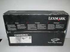 Cartus negru LEXMARK C500S2KG Thailand. C500, X500, X502. foto